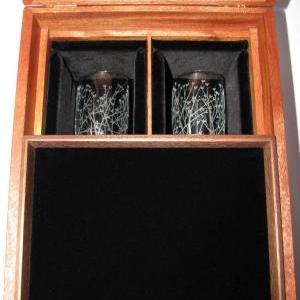 Love Letter Ceremony Toasting Glass Box With Tray..