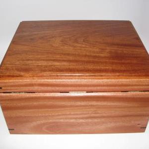 Large Fine Handcrafted Wooden Keepsake Box With..
