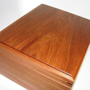 Large Fine Handcrafted Wooden Keepsake Box With..