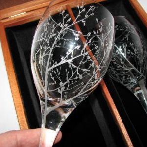Wine Glass Box For Weddings And Anniversaries...