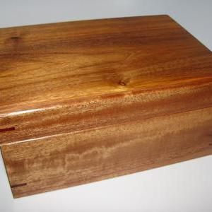Unique Keepsake Box Featuring Canarywood Top...