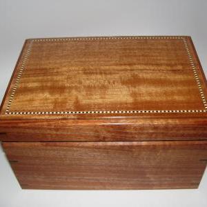 Tall Hierloom Mahogany Box With Classic Stylings...