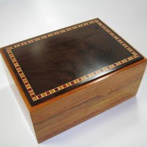 Premium Keepsake Box Made From Exotic Lumber..